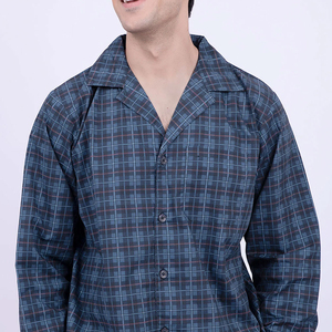 Conjunto de Pijama Térmico Informal para Hombre de Primera Calidad, Ligero, Transpirable, de Secado Rápido, de Seda/Algodón, Manga Larga - Product Image 6