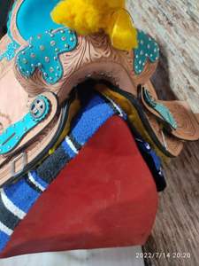 Ensemble de selle de cheval de course de baril occidental en cuir de qualité supérieure indien équipement d'équitation anglais personnalisé de haute qualité meilleur - Product Image 5