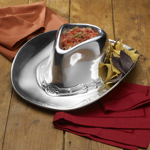 Export Quality Silver Finished Stainless Steel <b>Chip</b> And Dip Bowl For Serving <b>Chip</b> And Dip <b>Tray</b> Other Snacks With Silver Finished - Product Image 1