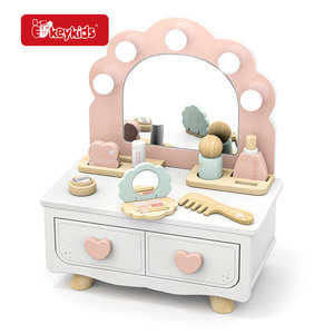 Okeykids B2B Vente en gros Jouet de friteuse à air en bois coloré pour enfants, jeu d'imitation, avec <span class=keywords><strong>peinture</strong></span> écologique et accessoires W10L037 - Product Image 4