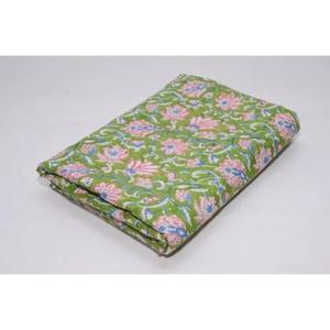 Handmade Indian 100% Cotton Fabric Floral Printed Soft and Comfy for Running Sewing Home Decor fabric. - Product Image 3