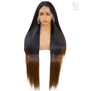 Perruques en cheveux humains vierges vietnamiens, cheveux raides longs alignés sur les cuticules, double trame, sans colle, frontale, cheveux humains vierges - Product Image 6