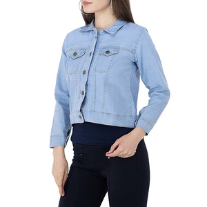 Mélange parfait de style et de confort Veste boutonnée en denim pour femmes et filles Veste en jean surdimensionnée pour dames - Product Image 6