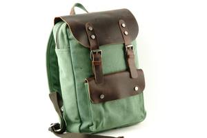 Sac à dos en toile en cuir véritable, robuste, pour les voyages en plein air, l'école, le travail, la randonnée, unisexe, multi-poches, durable, écologique, grande capacité - Product Image 3