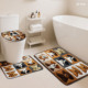 Custom Printed <b>Mat</b> <b>Bathroom</b> Rug <b>Set</b> for <b>Bathroom</b> Non-Slip Shower Curtain Bath <b>Mat</b> - Product Image 6