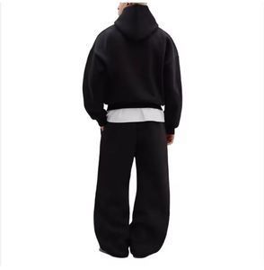 Logo personnalisé Ensemble sweat à capuche deux pièces et jogging en coton survêtement unisexe de qualité supérieure de luxe survêtements unisexes avec broderie pour hommes - Product Image 3