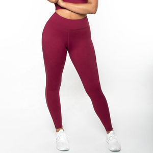 Leggings de yoga pour femmes taille haute tricoté respirant antibactérien en nylon athlétique Gym Fitness entraînement fabricant OEM - Product Image 5