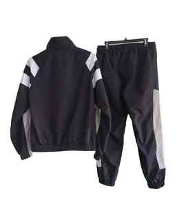 Cortavientos de alta calidad, ropa deportiva de gran tamaño, conjunto de chándales de diseñador de nailon personalizado de retazos para hombre 2025 - Product Image 4