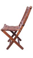 Chaise d'extérieur pliable moderne en bois de manguier massif, écologique, avec structure en bois, confortable, pour jardin, salon, école