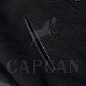 Veste pour homme personnalisable en laine/polyester de Capcon Sport, col montant, deux poches, saison hivernale, style streetwear, écologique - Product Image 6
