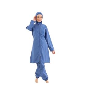 Nouveau maillot de bain modeste, écologique, à séchage rapide, en spandex/nylon, pour femmes musulmanes, confortable, manches longues, hijab, burqa, couvrant entièrement, sportif - Product Image 1
