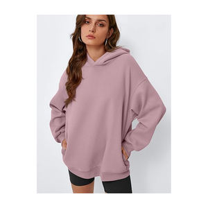 Sudadera con capucha de camuflaje de gran tamaño para mujer con estampado de hoja de arce Sudadera de lana de manga larga Abrigo de invierno con bolsillo - Product Image 3