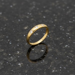 แหวนชุบทอง925เงินสเตอร์ลิงรูปหัวใจสีขาว CZ - Product Image 3