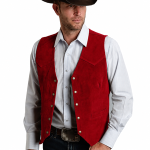 Gilet formel slim pour homme, respirant, avec rivets, de haute qualité, personnalisable avec logo, OEM, pour l'automne - Product Image 4