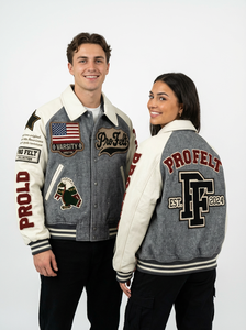 Chaquetas Varsity Personalizadas con Bordado Completo, Parches de Chenilla, Cuerpo de Lana, Mangas de Cuero, Chaqueta de Béisbol Estilo Universitario para Hombre - Product Image 2