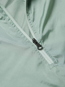 Conjunto de chándal unisex personalizado al por mayor con cremallera de un cuarto, pantalones cortos, secado rápido, cortavientos, 100% algodón, liso, de invierno, con contraste - Product Image 3