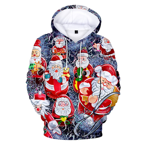 Mode Sweat À Capuche Jacquard Pull De Noël Pull Tricoté Neige Joyeux Noël Pull Marche Renne Pull - Product Image 1
