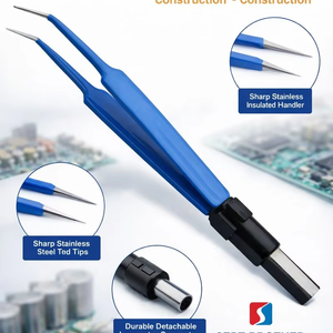 Pinzas Bipolares Médicas para Electrocirugía |   Puntas Antiadherentes |   Uso en Hospitales y Clínicas - Product Image 1
