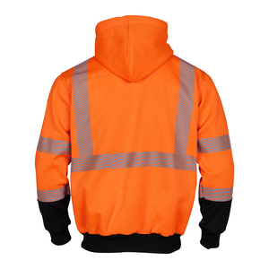 Sudadera con capucha reflectante profesional para hombre de alta visibilidad, chaqueta de lana cálida para seguridad vial, ajuste perfecto con fuerte resistencia, alta protección - Product Image 3