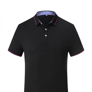 เสื้อกอล์ฟสำหรับผู้ชายผ้าสแปนเด็กซ์ระบายอากาศได้ดีผ้าคอตตอนถักลายปักและพิมพ์แบบกำหนดเอง - Product Image 6