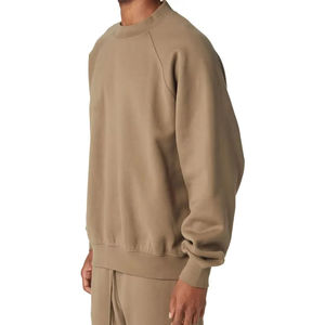 Sweat-shirt pour homme en molleton 100% coton respirant et écologique, couleur unie personnalisable, hiver, haute qualité, grandes tailles disponibles - Product Image 4