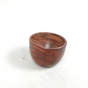 Wooden bowl with sticker <b>blends</b> artisanal detail ideal for houseware, tableware, kitchenware and household - Product Image 1