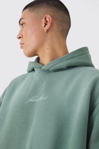 Ensemble sweat à capuche épais en molleton et pantalon de jogging évasé à jambe large, de haute qualité, couleur unie, par Ako - Product Image 3