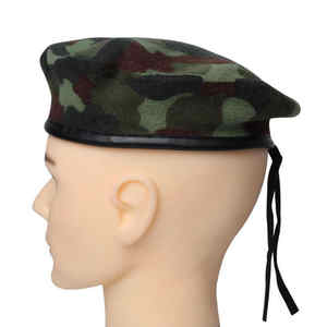 100% <b>Wool</b> French <b>Beret</b> Caps Tactical Uniform Unisex Cap Printed Winter Manufactured Pakistan <b>Beret</b> Cap - Product Image 5