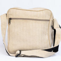 Sac messager de voyage en chanvre de l'Himalaya, fait main, léger, tendance et durable