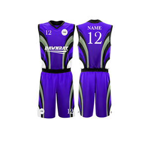 Custom Pro Style <b>Basketball</b> Uniform Set Quick Dry Breathable Polyester Jersey And <b>Shorts</b> Team Sportswear For Men <b>Women</b> Youth - Product Image 3