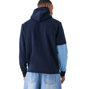 กางเกงยีนส์แขนยาวผู้ชายคุณภาพระดับพรีเมียม / ปรับแต่งโลโก้ของคุณปักด้วยเสื้อสเวตเตอร์ยีนส์ Hoodies - Product Image 5