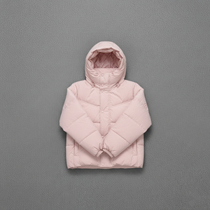 แจ็กเก็ตขนเป็ดกันน้ำสำหรับผู้หญิงแจ็กเก็ตมีฮู้ดสีพื้นน้ำหนักเบาขนาดใหญ่พิเศษสำหรับฤดูหนาวออกแบบได้ตามต้องการ - Product Image 3