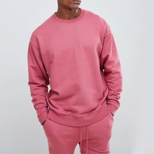 Sweat à capuche surdimensionné en coton biologique de luxe avec logo personnalisé et motif brodé pour l'hiver - Product Image 1