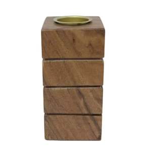 เหล็กธรรมชาติและไม้แขวนตกแต่งบ้านหรูหรา T-Light - Product Image 1