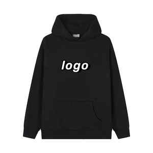 เสื้อฮู้ดสำหรับผู้ชายดีไซน์เนอร์ออกแบบได้ตามต้องการเสื้อมีฮู้ดยี่ห้อดังสีดำ - Product Image 6