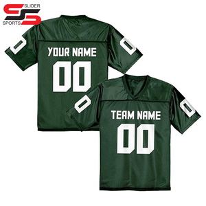 Camiseta de fútbol americano bordada sublimada Rosa poliéster 100% personalizada camisetas de fútbol unisex americanas - Product Image 4
