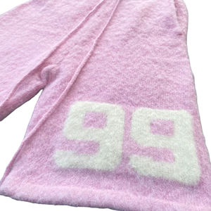 Shorts de Punto de Alta Calidad con Cordón Ajustable, Cintura Media, Corte Holgado, Estilo Urbano, Acogedores, Ecológicos, de Pelo Sintético - Product Image 3