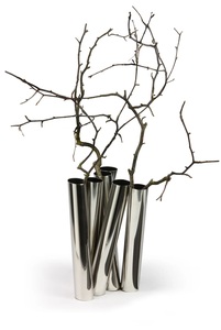 Florero de aluminio chapado en oro de diseño moderno Decoración de jardín para el hogar personalizable con logotipo de tendencia Venta de la industria - Product Image 3