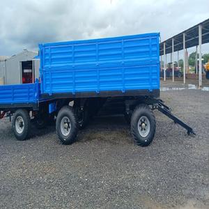 Acheter un mini semi-remorque agricole à 2 roues en acier de haute qualité, de conception stable et durable pour tracteur à pied prêt à expédier - Product Image 3