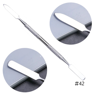 MORGANS INDUSTRIES Dual-End Stainless Steel Nail Pusher <b>Tool</b> for Manicure & <b>Pedicure</b> Reusable Double Head Cuticle Remover - Product Image 3