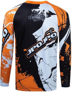 Maillot BMX manches longues pour homme, avec design personnalisé, équipe pleine de sublimation, vêtements de course automobile - Product Image 3