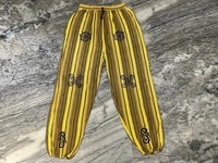 Sarouel unisexe en coton biologique Pantalon de festival hippie à patchwork avec fermeture à cordon Taille libre Vêtements d'été avec poches