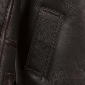 2025แจ็คเก็ตหนังแท้ผู้ชายสำหรับฤดูหนาว, เสื้อแจ็คเก็ตระบายอากาศได้ดีกันลมแห้งเร็วโลโก้ด้านหน้าสีพื้น - Product Image 2