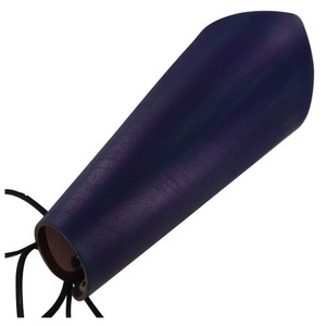 Medieval Warrior Lace Up Leather Bracer Azul protección de brazo de buena calidad Armadura de muñeca vikinga personalizada para Cosplay. - Product Image 1