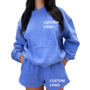 Sweats à capuche unis unisexe 320 g/m² avec logo personnalisé sérigraphie lavage à l'acide grande taille Streetwear décontracté pour hommes courte longueur saison d'hiver - Product Image 2