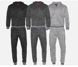 Survêtement unisexe personnalisé, épais, à capuche, avec fermeture éclair, survêtement pour homme, pantalon de survêtement et sweat-shirt de haute qualité, poids lourd, pour homme - Product Image 1