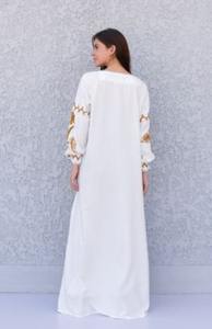 Embroidered Floral <b>Long</b> <b>Sleeves</b> V-Neck Women <b>Long</b> Women Maxi Floral <b>Dresses</b> for Women - Product Image 4