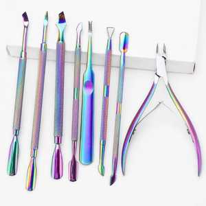 Cuchillas curvas de 3 piezas para decoración de uñas, cuchara para cutículas, empujador, pinza, juego de herramientas de manicura, Kit de acero inoxidable para dedos/dedos de los pies del bebé - Product Image 3