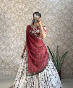 Derniers vêtements de fête indiens pour femmes Lahenga Ladies Wear Wedding Wear Embroidery Stone Work Choli Blouse Dupatta Lahnega - Product Image 4