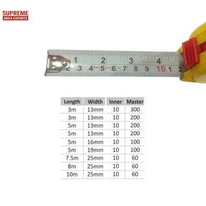 Cinta métrica de alta calidad, caja de ABS de 3m, cinta métrica de hoja de acero con Clip para cinturón para construcción, carpintería, herramienta de mano DIY - Product Image 2